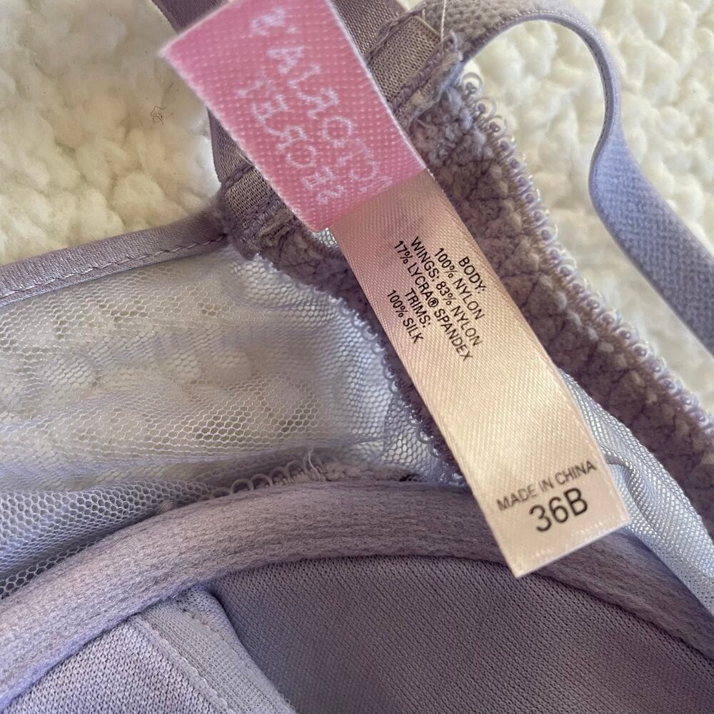 Victoria’s Secret Lavender Babydoll Lingerie Set 36B Silk Panty M/L - Picture 4 of 13